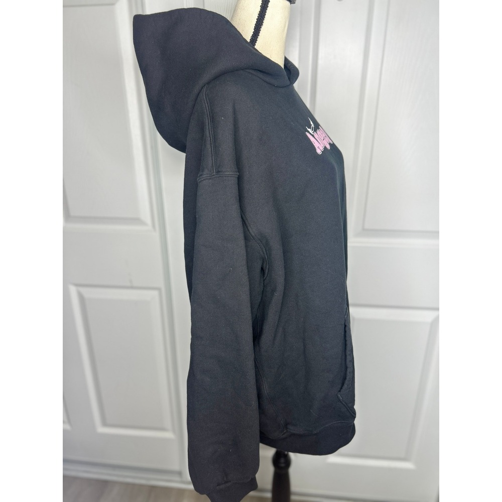 Madhappy Angel Graphic Hoodie XL Black Pink Logo Oversized Fleece Pullover - Picture 5 of 7